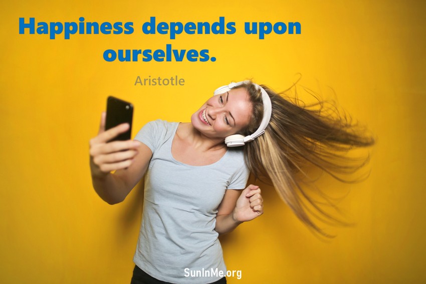 Happiness depends upon ourselves.