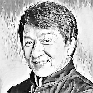 How to draw Jackie Chan pencil line sketch  Easy Pencil Sketch  YouTube