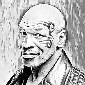 Mike Tyson  Pointillism pen and ink  Paul Brady  Flickr