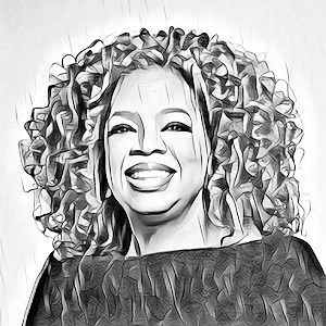 oprah winfrey black and white